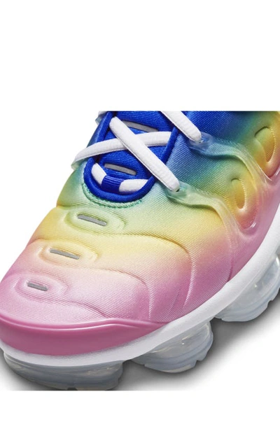 Nike Air Vapormax Plus "cotton Candy Rainbow" Sneakers In Pink/ Green/ Blue/ Citron