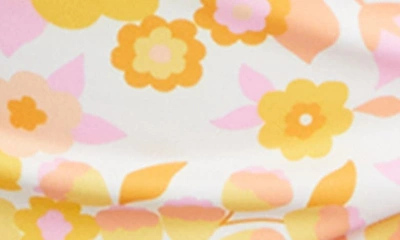 Shop Billabong Kids' Wildflower Ruffle Trim Two-piece Swimsuit In Yellow Multi