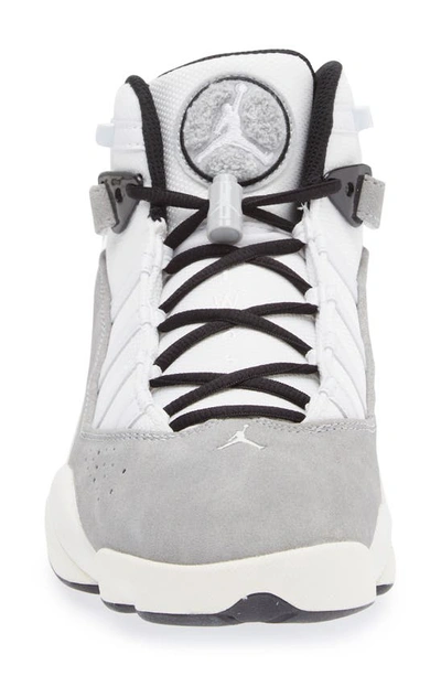 Shop Jordan 6 Rings Basketball Shoe In Light Grey/ White/ Black