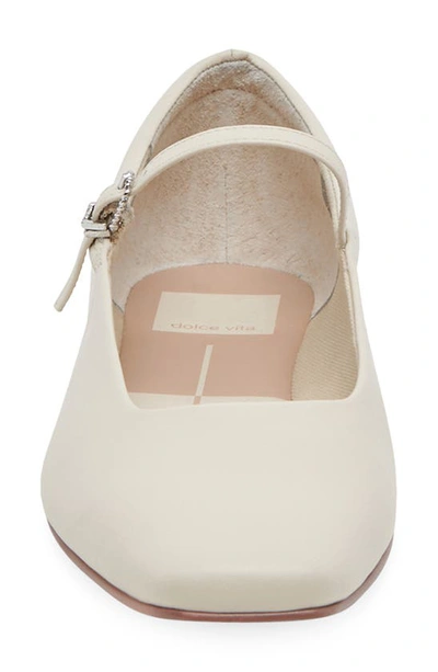 Shop Dolce Vita Reyes Mary Jane In Ivory Leather