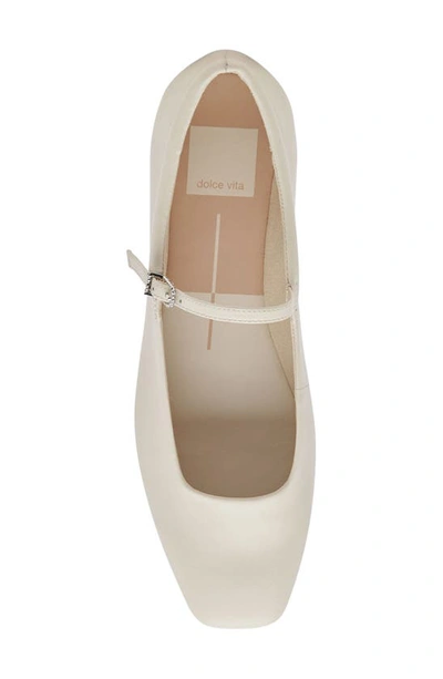 Shop Dolce Vita Reyes Mary Jane In Ivory Leather