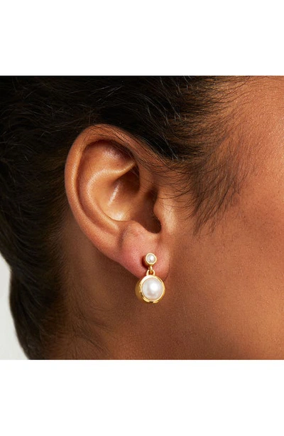 Shop Dean Davidson Signature Cultured Pearl Drop Earrings In Pearl/ Gold