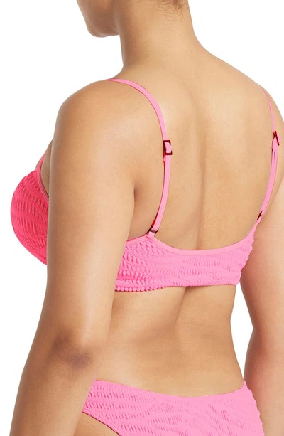 Shop Bound By Bond-eye Bond-eye Saint Crop Bikini Top In Pink Tiger