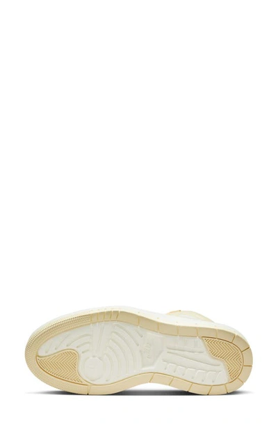 Shop Jordan Air  1 Elevate High Top Sneaker In Celestial Gold/ Muslin/ White