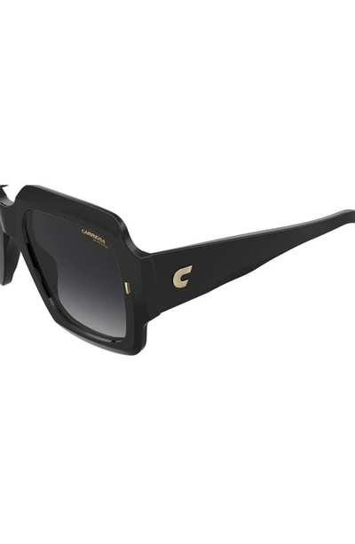 Shop Carrera Eyewear 54mm Gradient Rectangular Sunglasses In Black/ Grey Shaded
