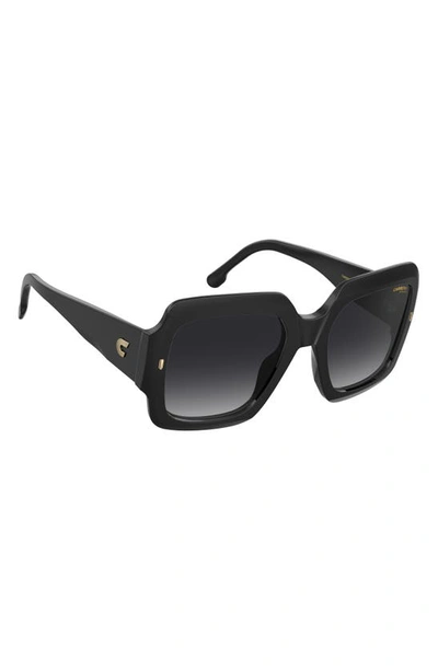Shop Carrera Eyewear 54mm Gradient Rectangular Sunglasses In Black/ Grey Shaded