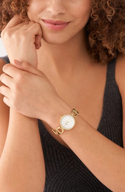 Shop Fossil Carlie Bracelet Watch, 30mm In Gold