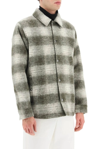 Shop Apc 'new Alan' Flannel Jacket