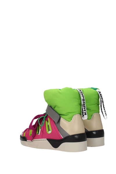 Shop Khrisjoy Ankle Boots Leather Pink Green