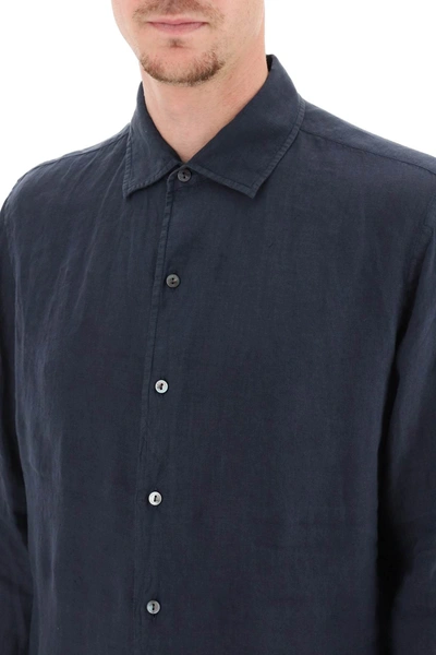 Shop Agnona Classic Linen Shirt