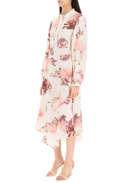 Shop Stella Mccartney Fauna Rewild Print Shirt Dress