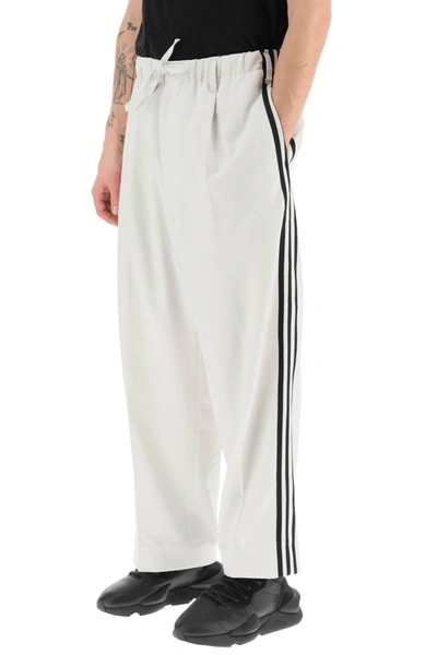 Shop Y-3 Lightweight Twill Pants With Side Stripes