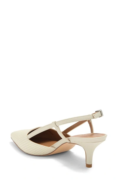 Shop Nordstrom Rack Palmer Singback Pump In Ivory Shell