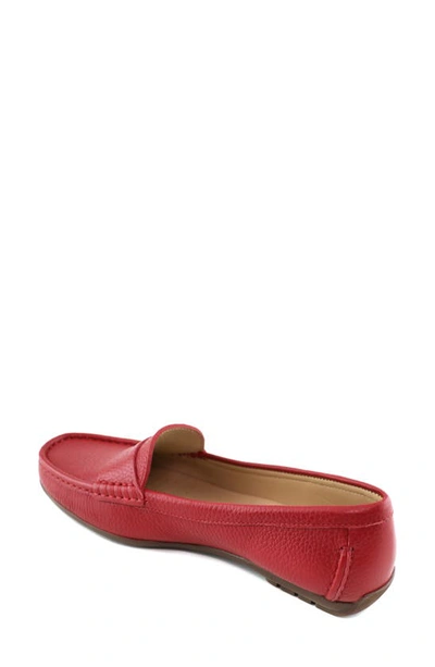 Shop Marc Joseph New York Carrol Street Penny Loafer In Cherry Red Grainy