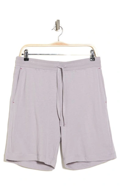 Shop Daniel Buchler Drawstring Pajama Shorts In Grey