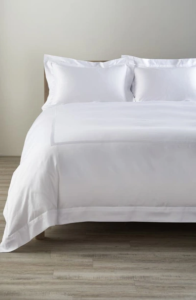 Shop Matouk Nocturne Duvet Cover In Bone