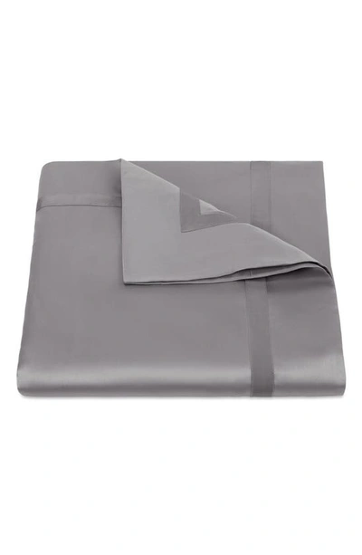 Shop Matouk Nocturne Duvet Cover In Platinum