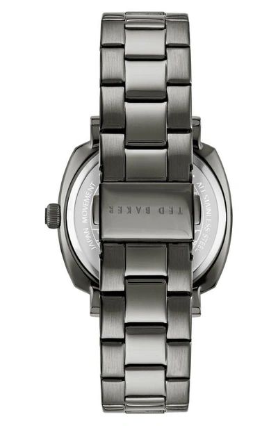 Shop Ted Baker Caine Multifunction Bracelet Watch, 44mm In Gunmetal