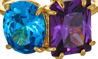 Ettika Cubic Zirconia Statement Ring In Purple