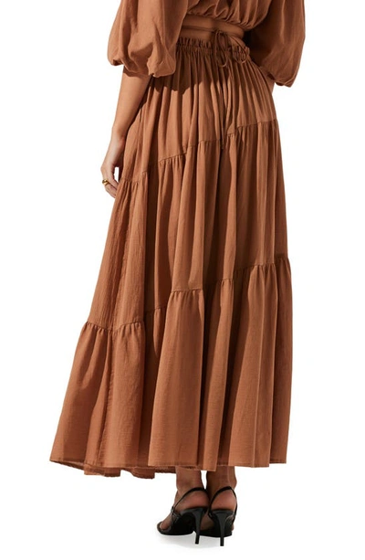 Shop Astr Balboa Skirt In Brown