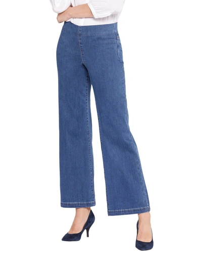 Shop Nydj Teresa Wide Leg Jean In Blue