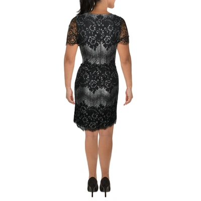 Shop Kensie Womens Lace Scalloped Mini Dress In Black