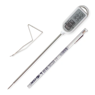 Cdn Proaccurate Long Stem Digital Instant Read Thermometer, White In White