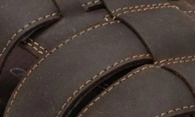 Shop Rockport Darwyn Quarter Strap Sandal In Brown Ii Leather