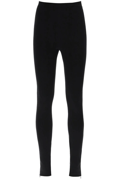 Shop Totême Leggings With Zip Cuffs