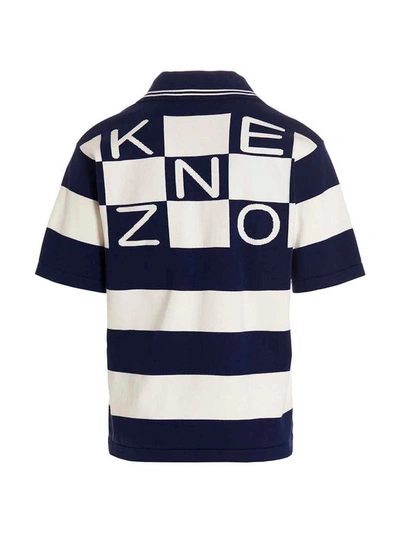 Shop Kenzo 'logistic Graphic' Polo Shirt In Multicolor