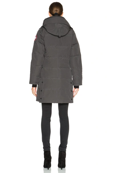 Shop Canada Goose Shelburne Parka With Coyote Fur In Graphite