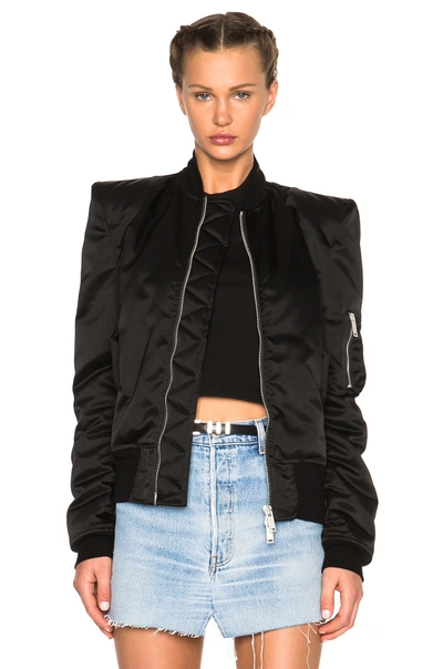 Ben Taverniti Unravel Project Fwrd Exclusive Sartorial Tuxedo Bomber In Black