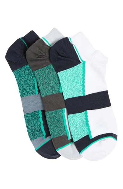 Shop Z By Zella Performance Ankle Socks In Green Silk- Green Multi