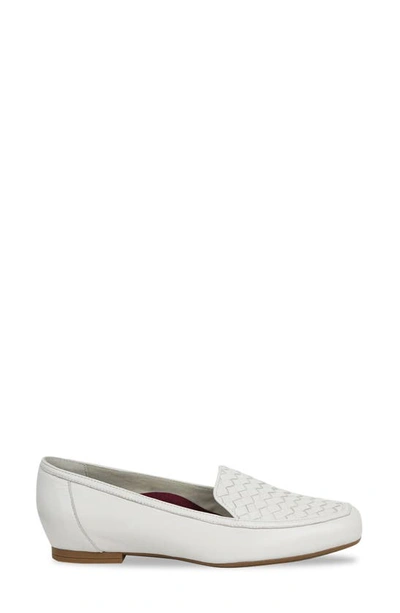 Shop Munro Karter Loafer In White Leather