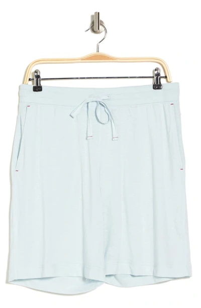Shop Daniel Buchler Drawstring Pajama Shorts In Sky Blue