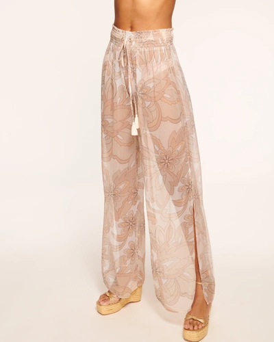 Shop Ramy Brook Coco Wide Leg Coverup Pant In Ivory Lanai