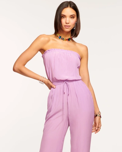 Shop Ramy Brook Selma Strapless Jumpsuit In Maui Lilac