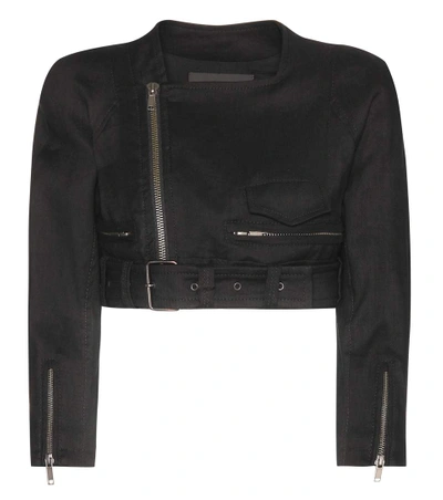 Haider Ackermann Cropped Linen And Wool-blend Jacket In Female