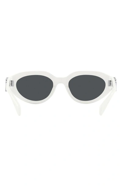 Shop Michael Kors Empire 53mm Oval Sunglasses In White