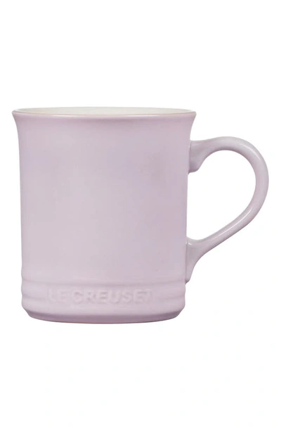 Shop Le Creuset Set Of Four 14-ounce Stoneware Mugs In Shallot