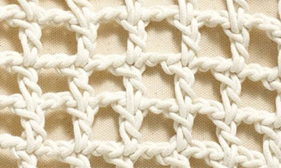 Shop Madewell The Crocheted Shoulder Bag In Antique Cream