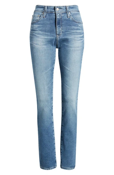 Shop Ag Mari High Waist Slim Straight Leg Jeans In 18 Years Lakefront