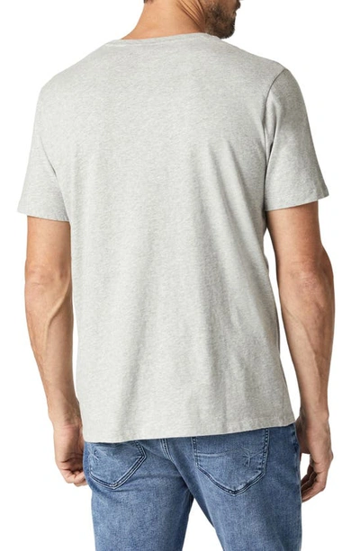 Mavi Jeans Cotton T-shirt In Light Grey Melange
