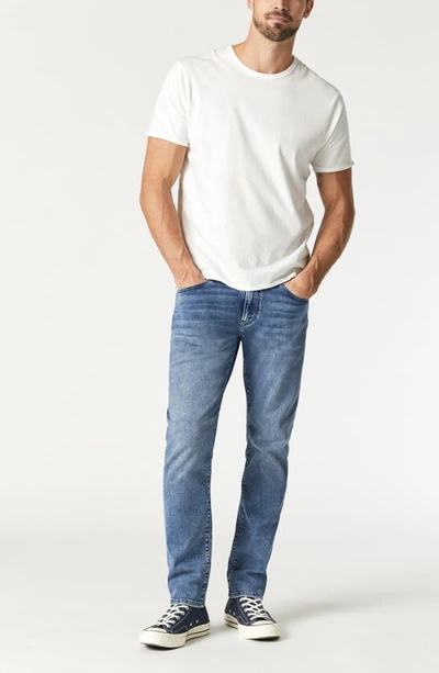 Mavi Jeans Raw Edge Cotton T-shirt In Blanc De Blanc