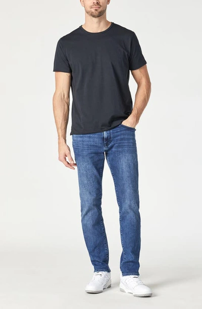 Shop Mavi Jeans Raw Edge Cotton T-shirt In Black