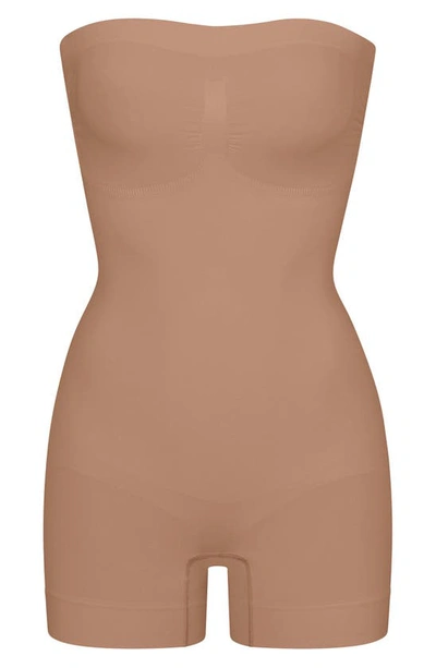 Skims Womens Sienna Butt-enhancing Open-bust Stretch-woven Body In Sienna