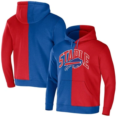 Men's NFL x Staple Royal Buffalo Bills Split Logo Pullover Hoodie