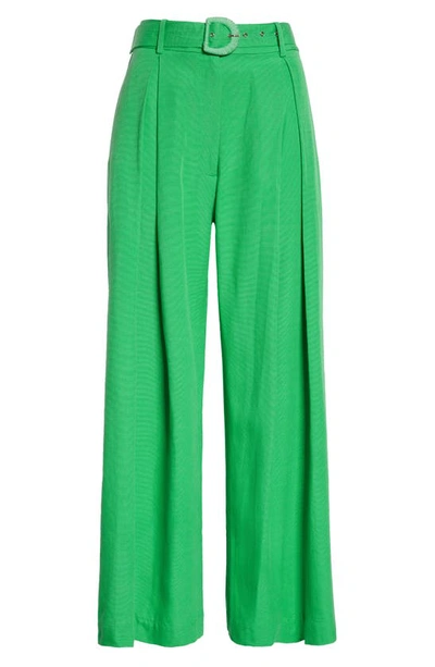 Shop Farm Rio Tailored Wide Leg Pants In Bright Green
