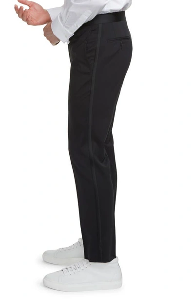 Jack Victor Phoenix Wool Tuxedo Trousers In Black