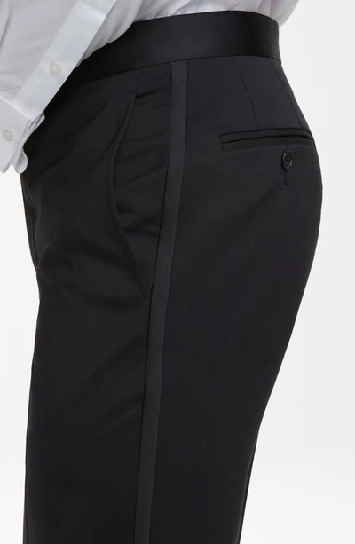 Jack Victor Phoenix Wool Tuxedo Trousers In Black